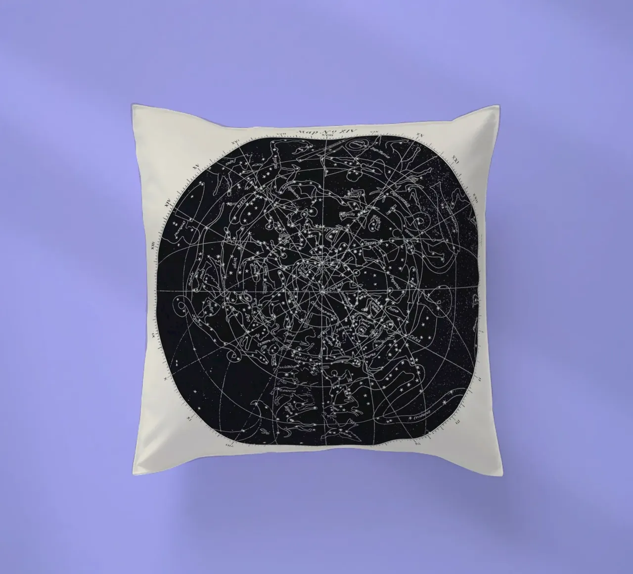 Map n°XIV cuscino da Astër