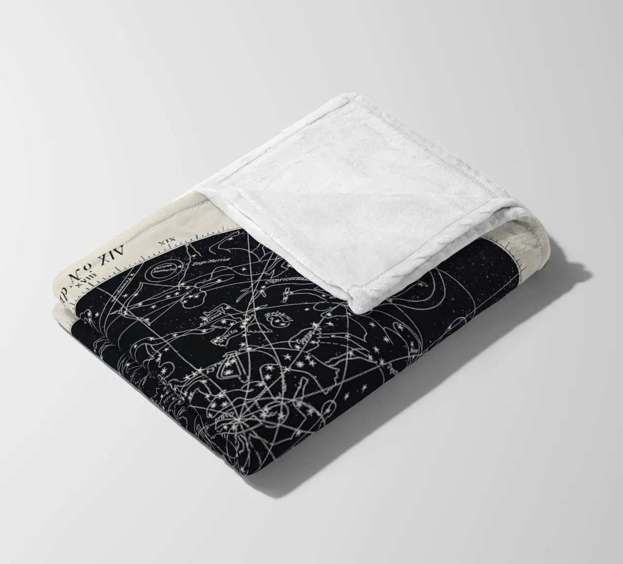 Map n°XIV fleece blanket by Astër