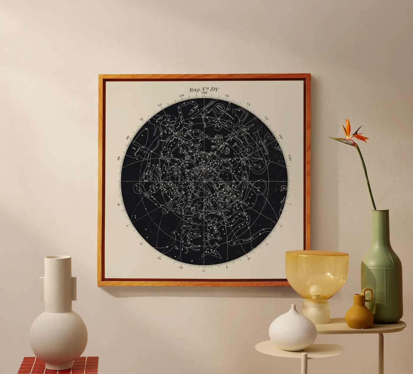 Map n°XIV acryl van Astër