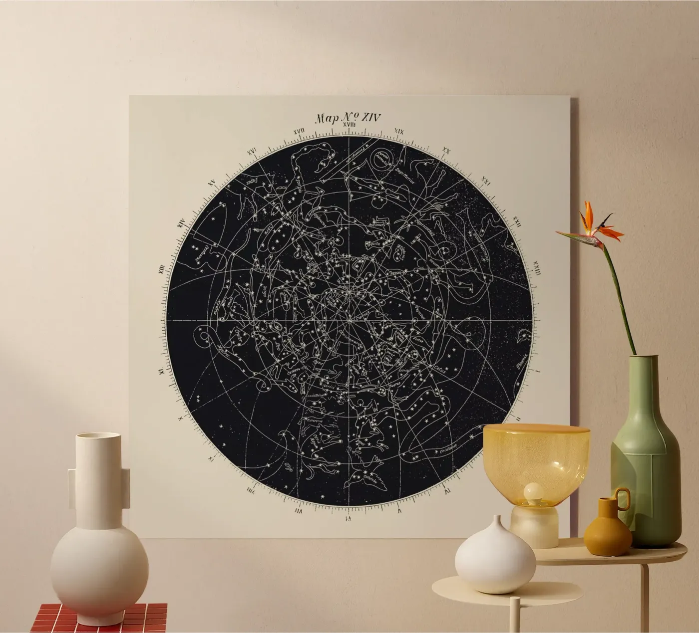 Map n°XIV acryl van Astër