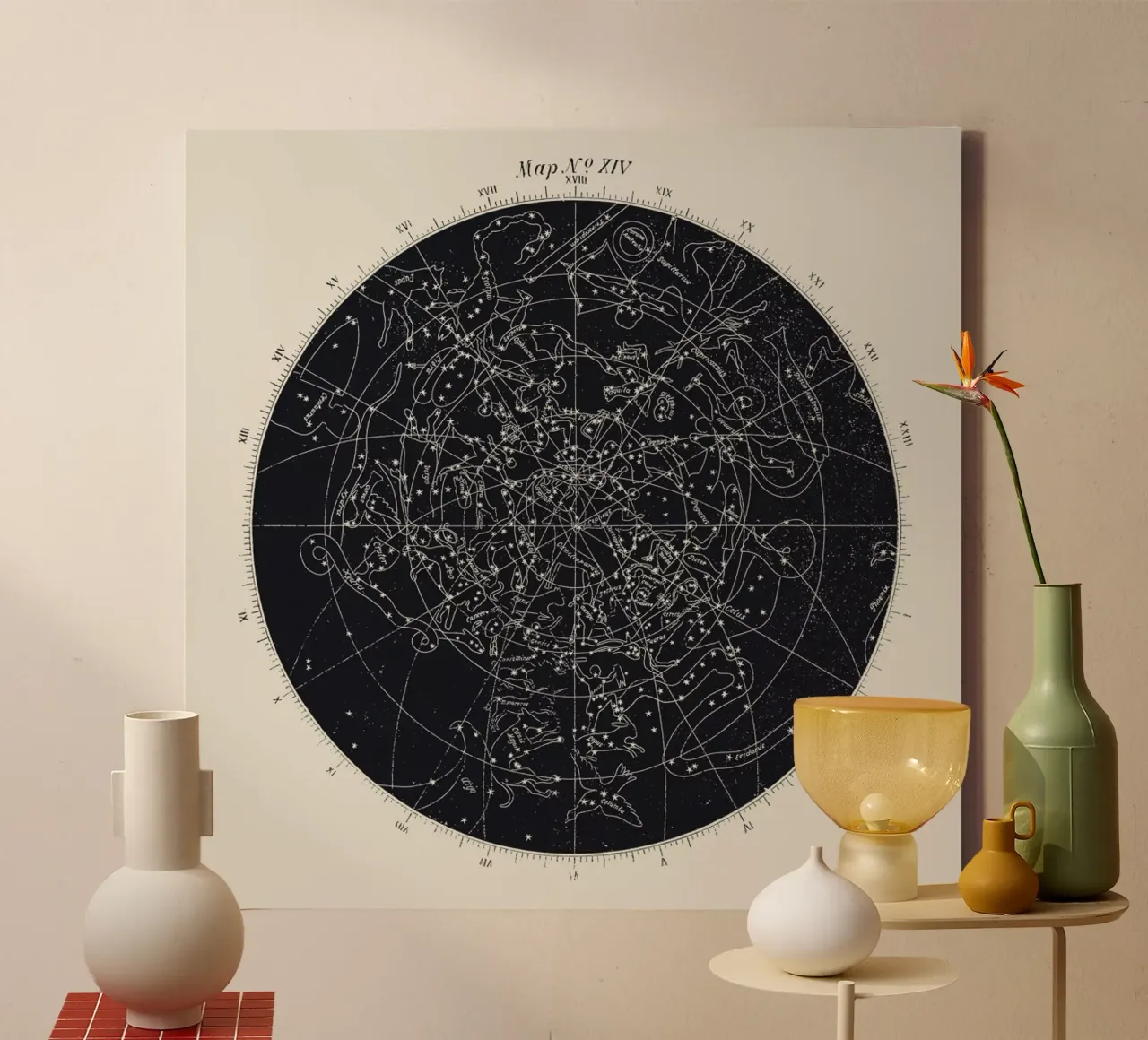 Map n°XIV lienzo de Astër