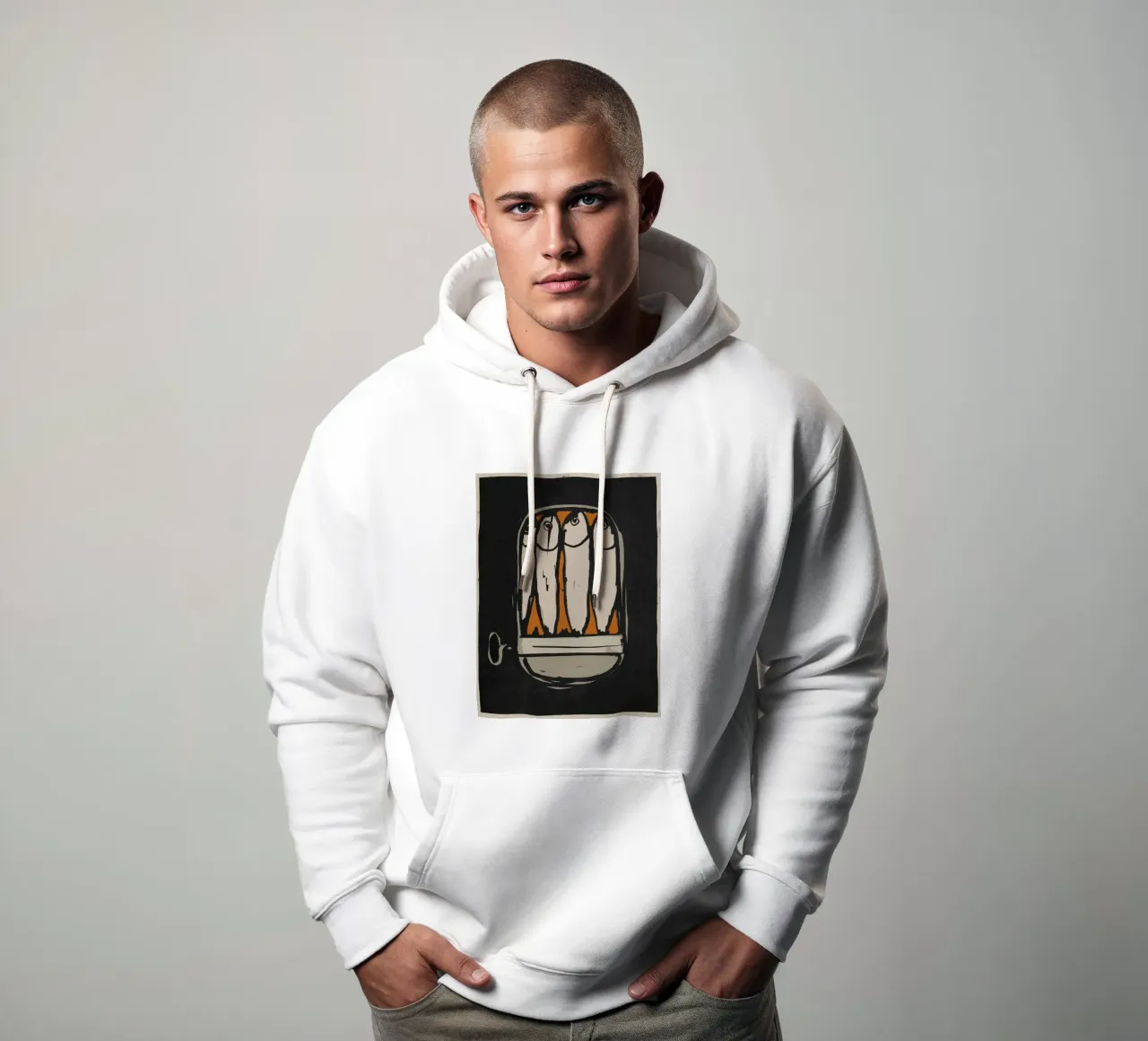 Sardines felpa con cappuccio da ThingDesign
