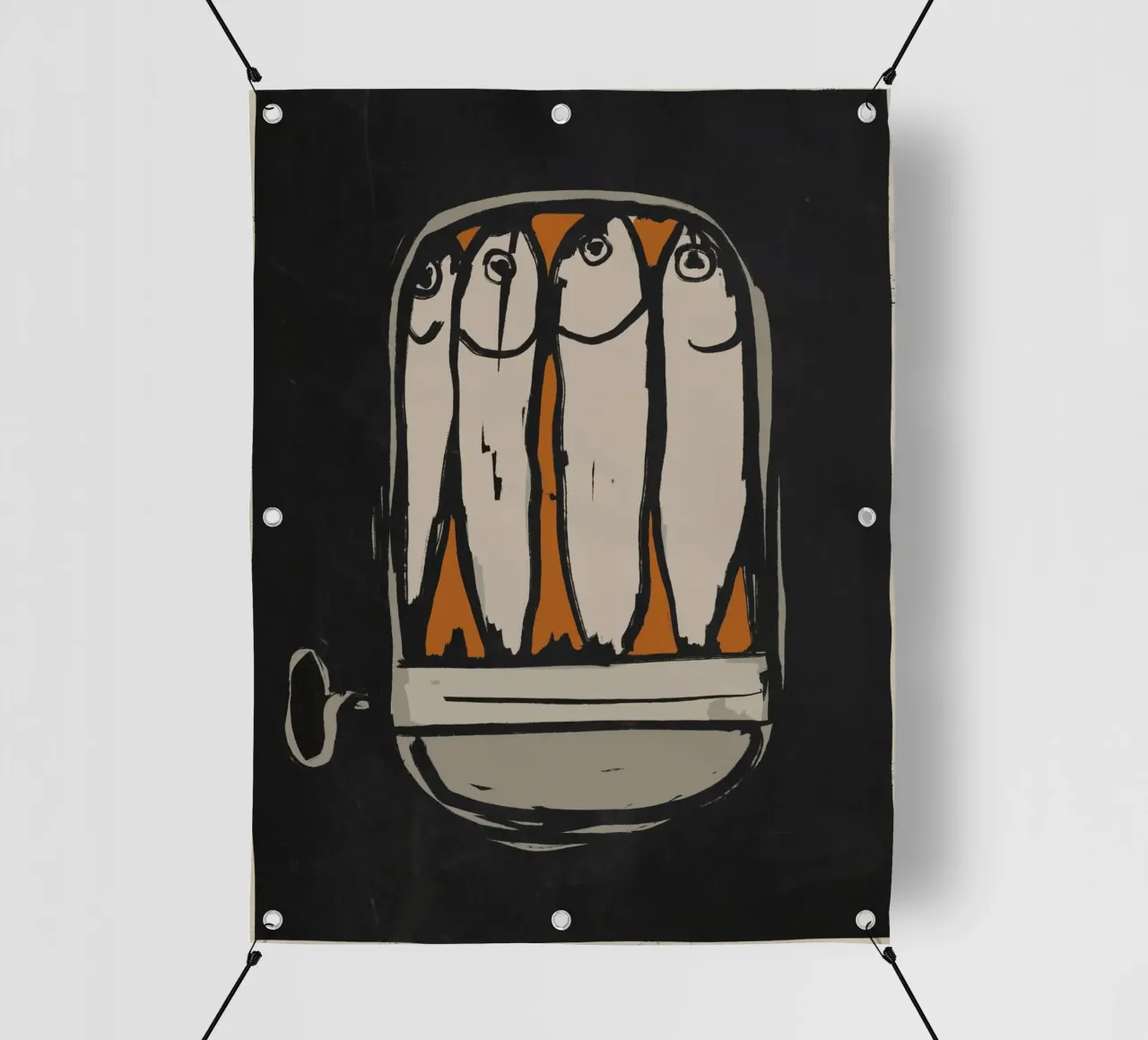 Sardines telo in pvc da ThingDesign