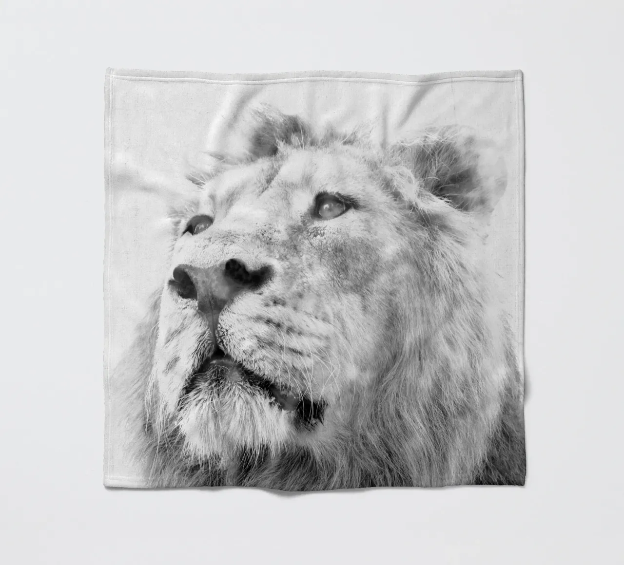 Lion fleece blanket by Teresa André