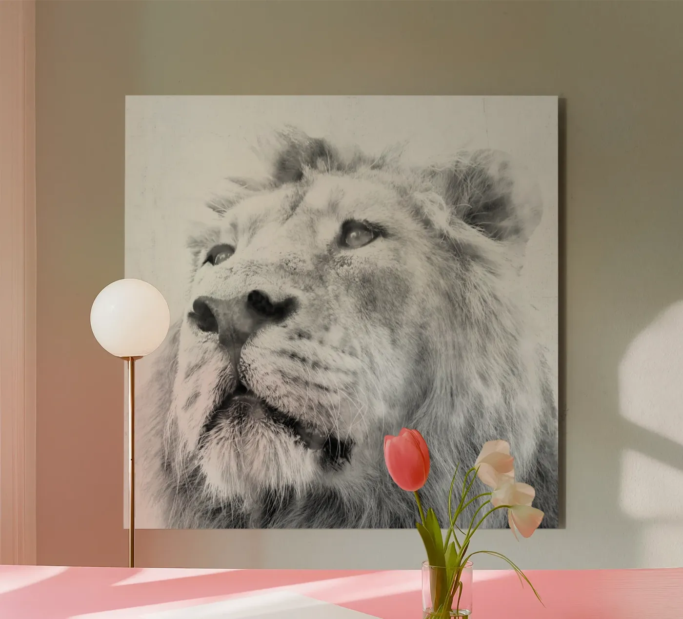 Leone alluminio dibond da Teresa André