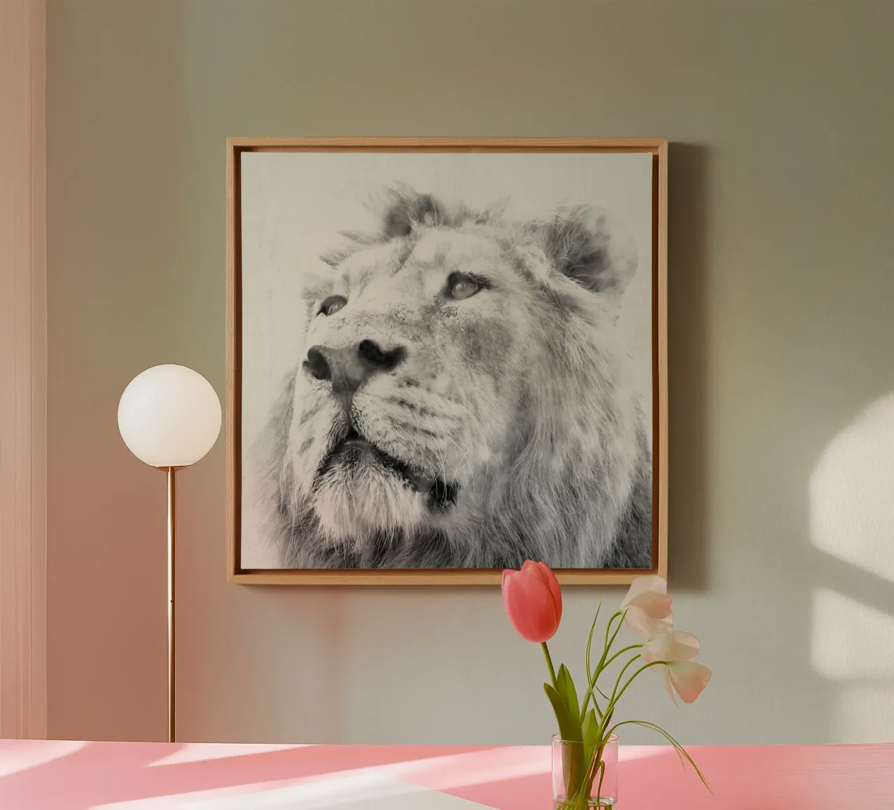 Lion canvas by Teresa André