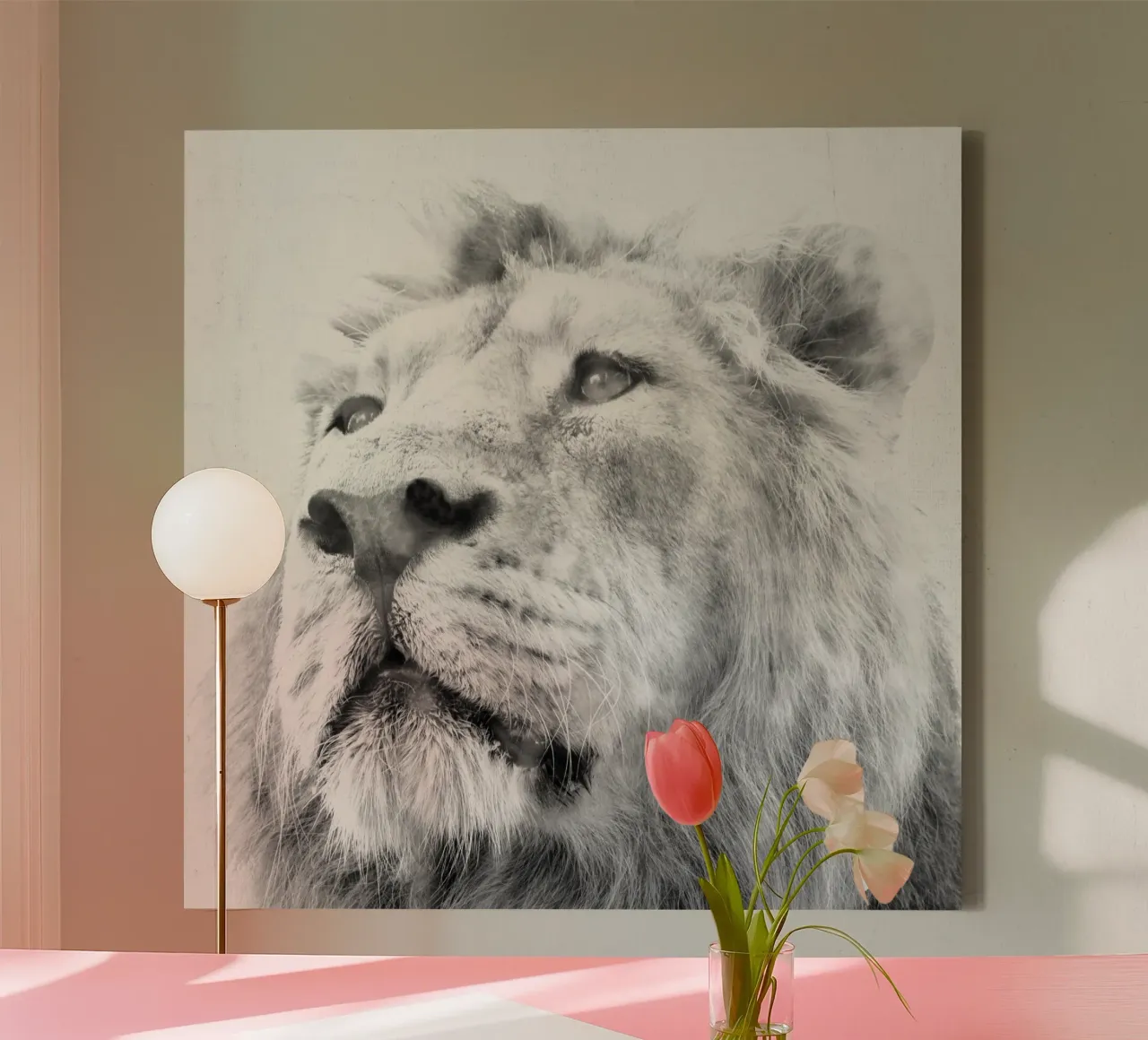 Lion canvas by Teresa André
