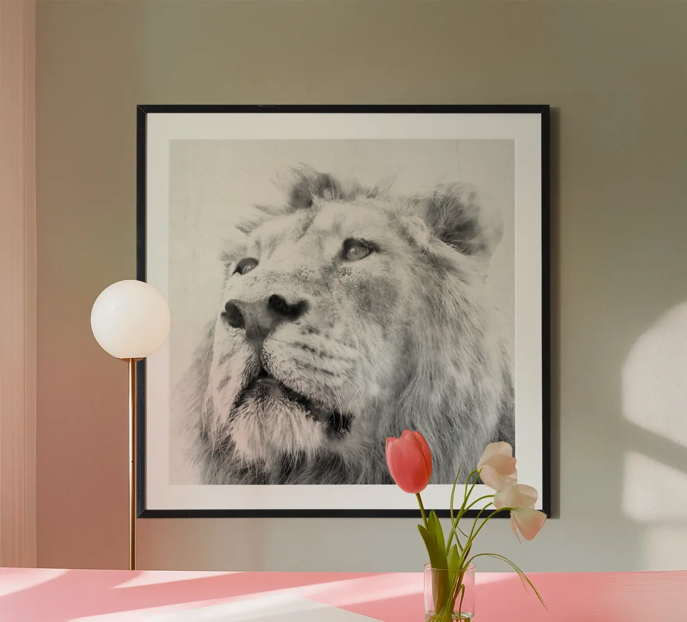 Löwe Poster von Teresa André