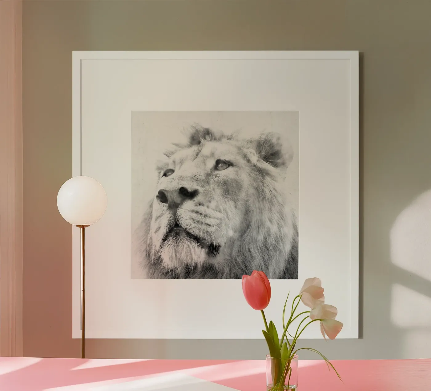 Löwe Poster von Teresa André