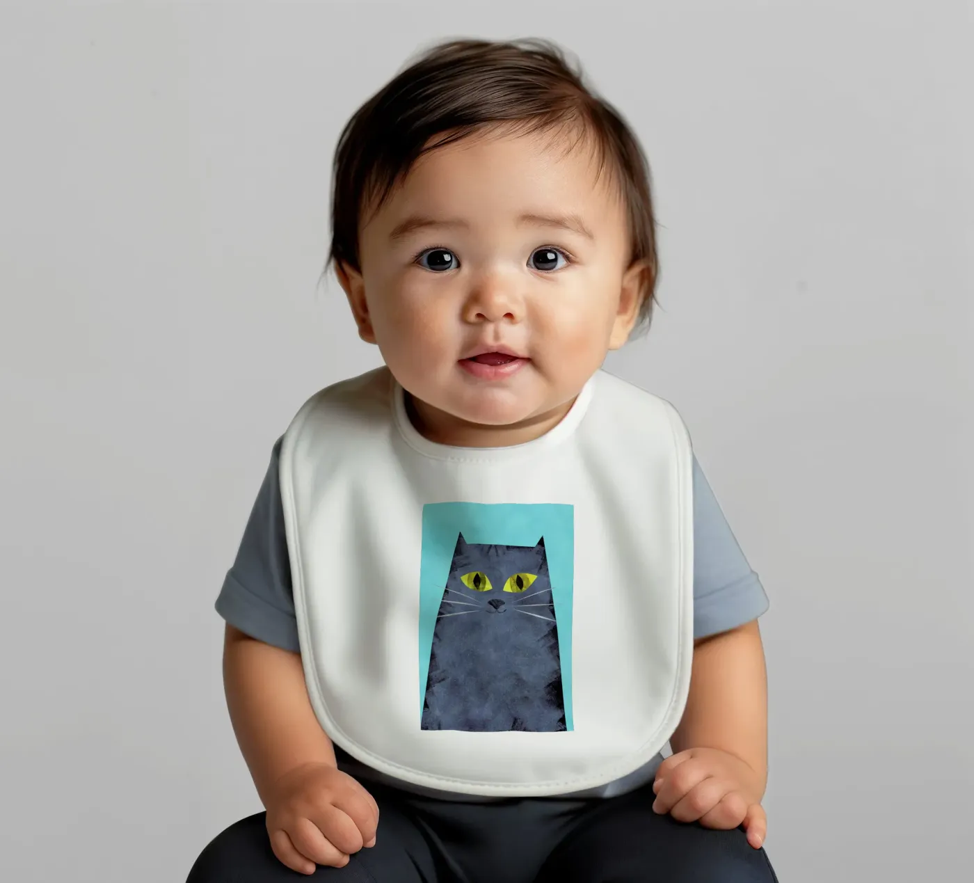 Tabby baby slabbetje van Tracie Andrews