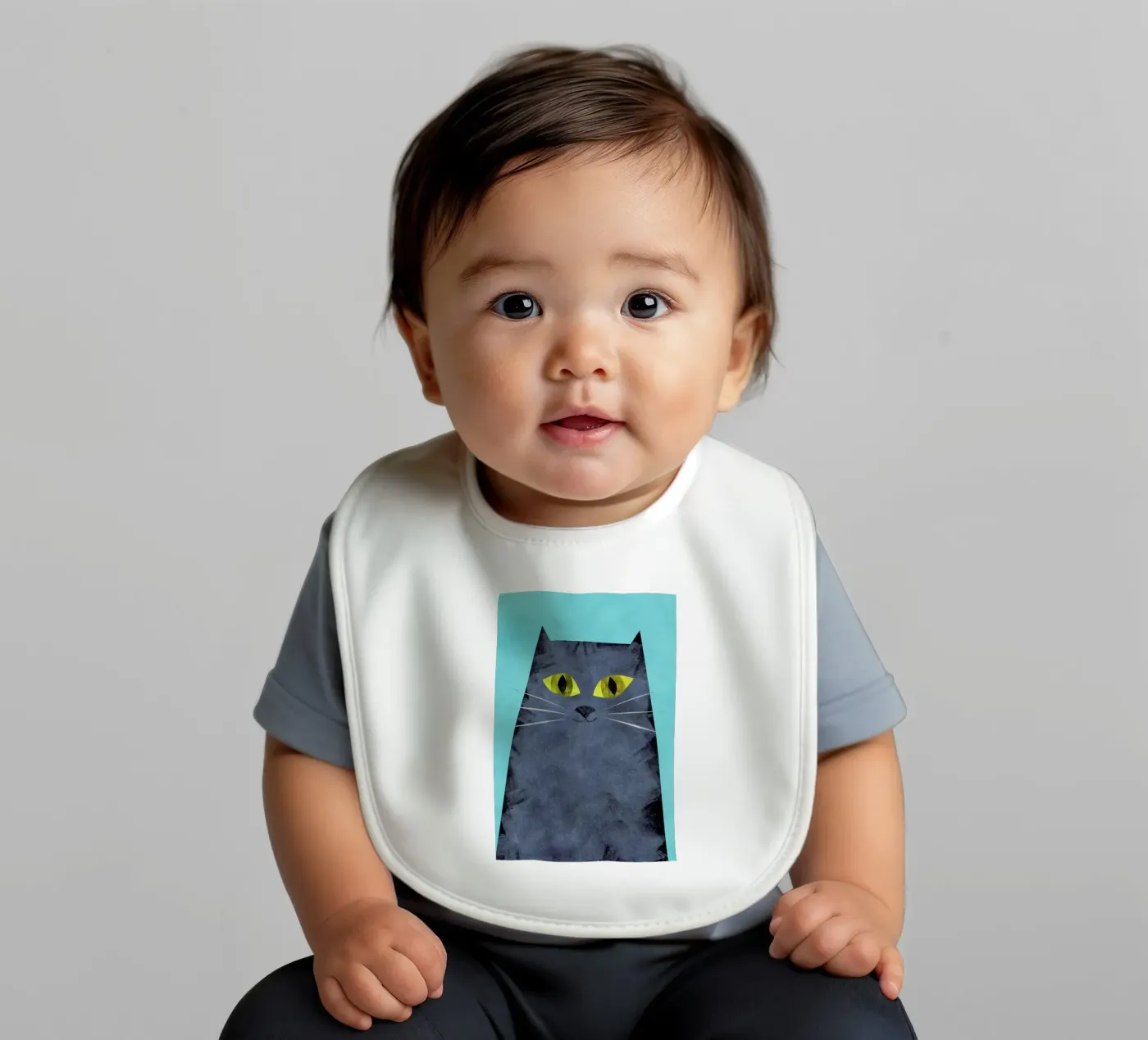 Tabby baby slabbetje van Tracie Andrews