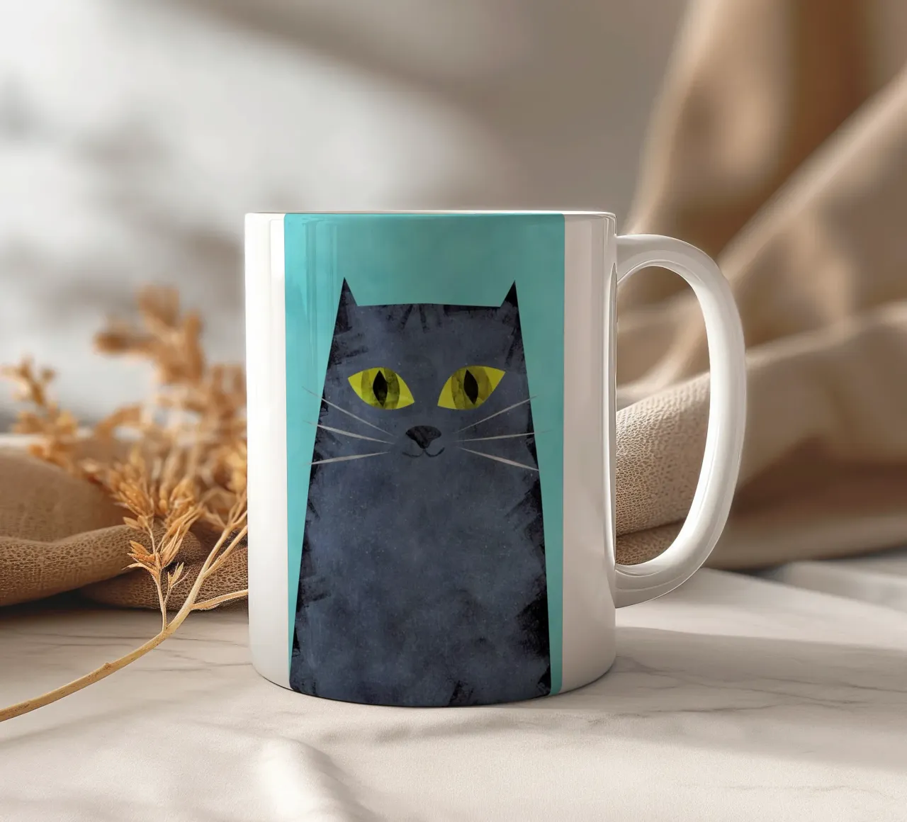 Tabby ceramic mug by Tracie Andrews