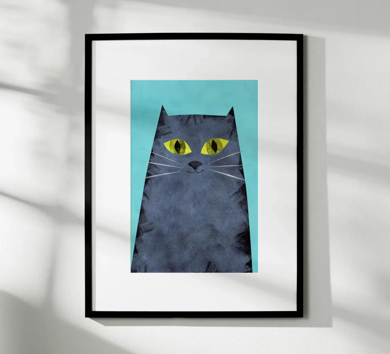 Tabby poster con telaio in alluminio da Tracie Andrews