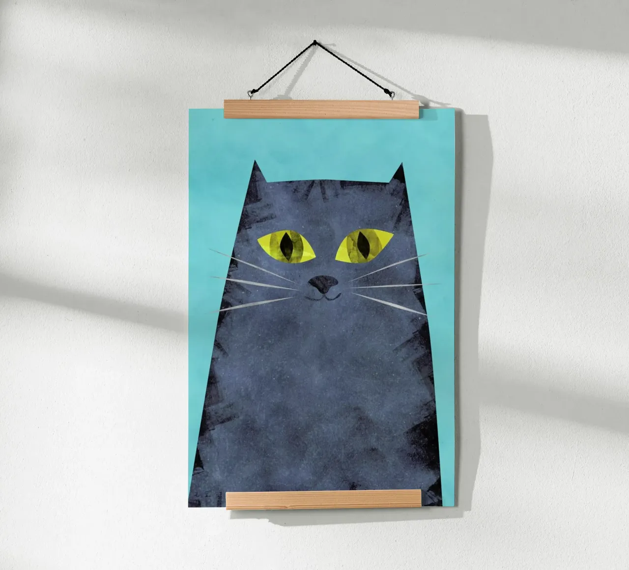 Tabby poster con telaio in alluminio da Tracie Andrews
