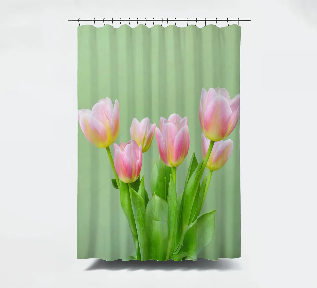 Pink Tulips shower curtain by Cassia Beck Photography