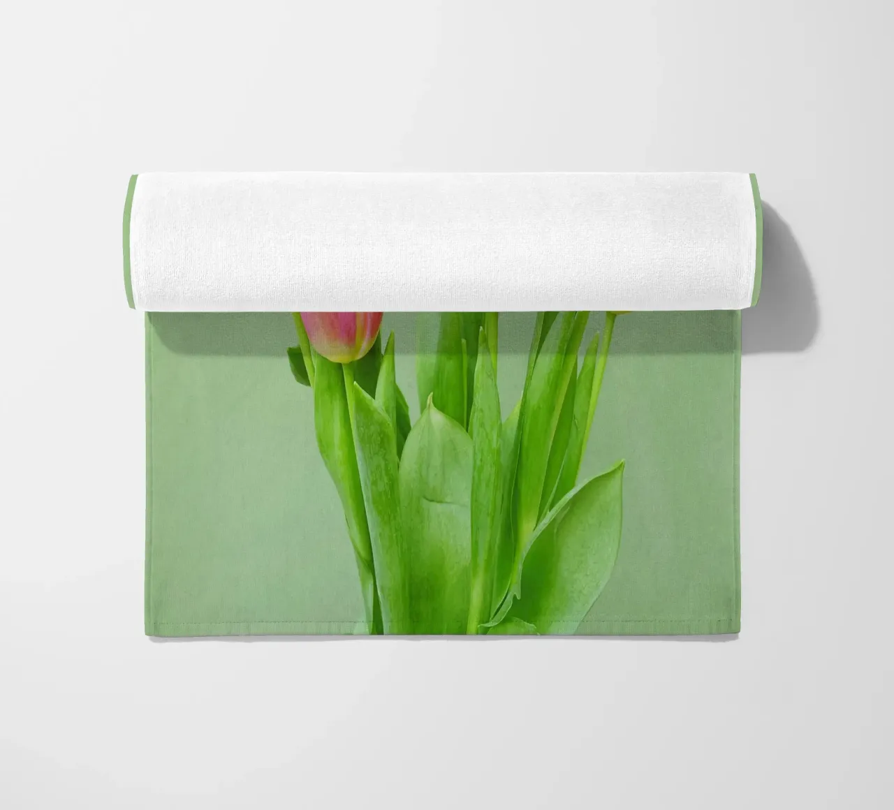 Pink Tulips beach towel by Cassia Beck Photography