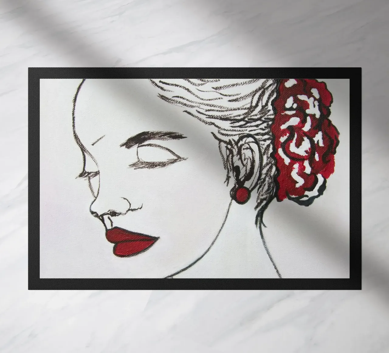 Donne e rosso zerbino da Teresa André