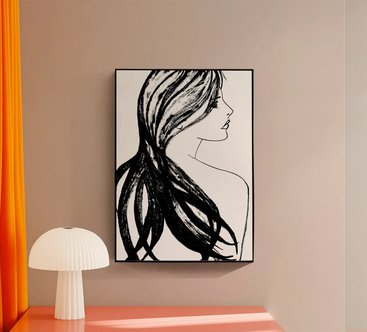 Profilo della donna plexiglass da Teresa André