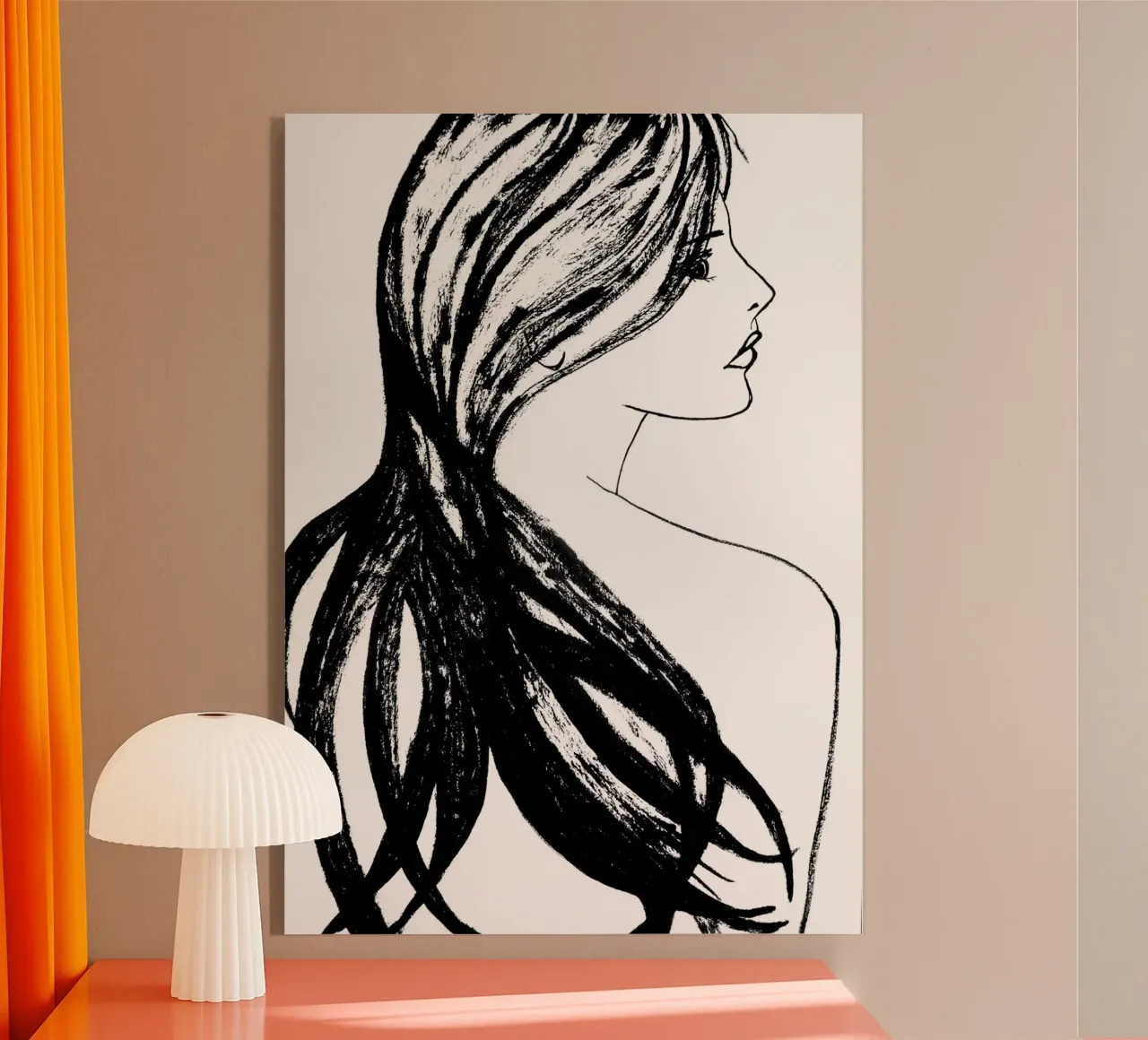 Profilo della donna plexiglass da Teresa André