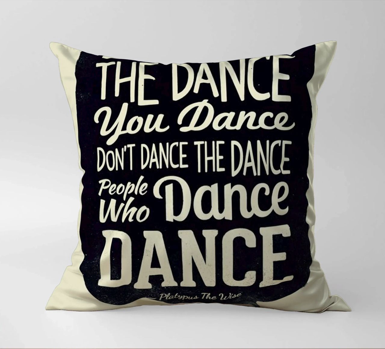 Platypus The Wise decorative cushion by Victorsbeard