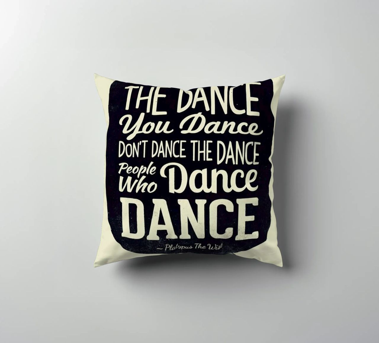 Platypus The Wise decorative cushion by Victorsbeard