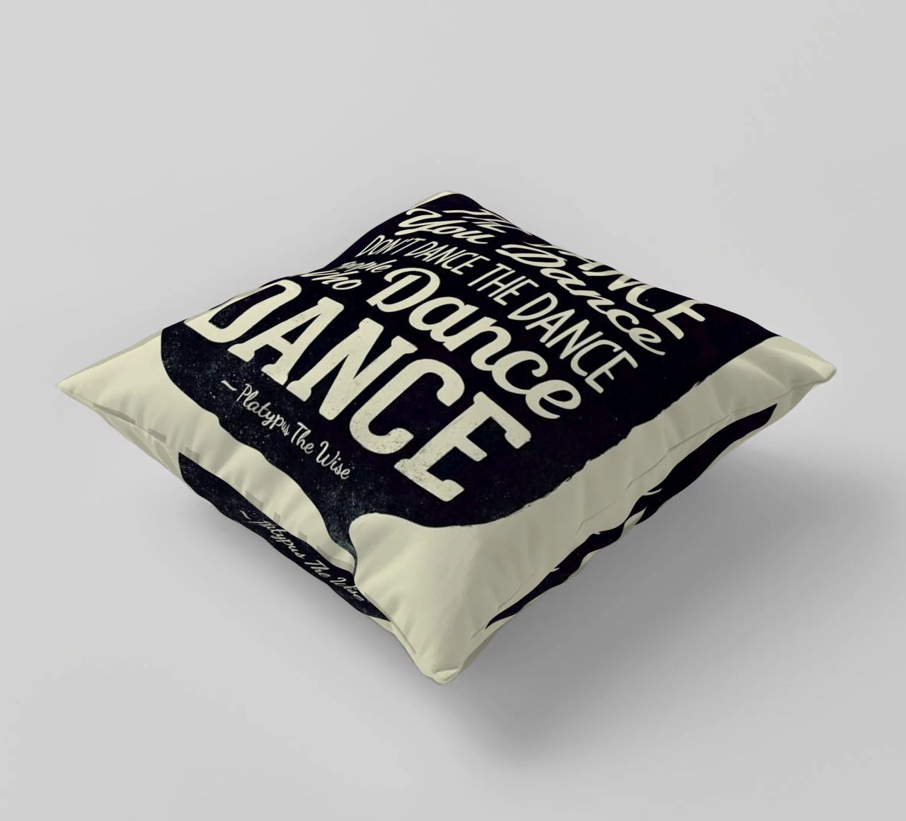 Platypus The Wise decorative cushion by Victorsbeard