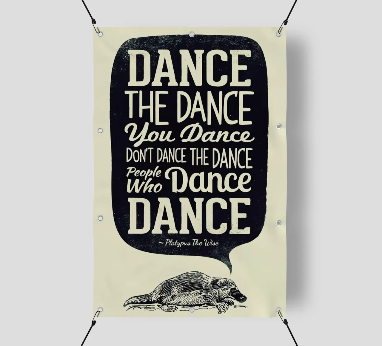 Platypus The Wise telo in pvc da Victorsbeard