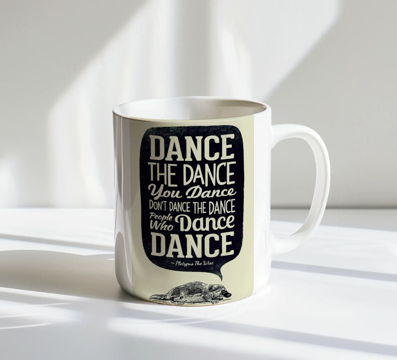 Platypus The Wise tazza in ceramica da Victorsbeard