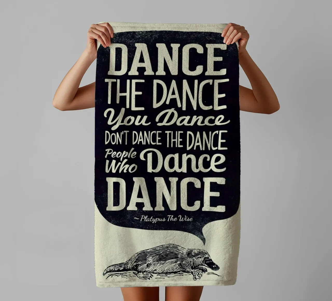 Platypus The Wise asciugamano da bagno da Victorsbeard