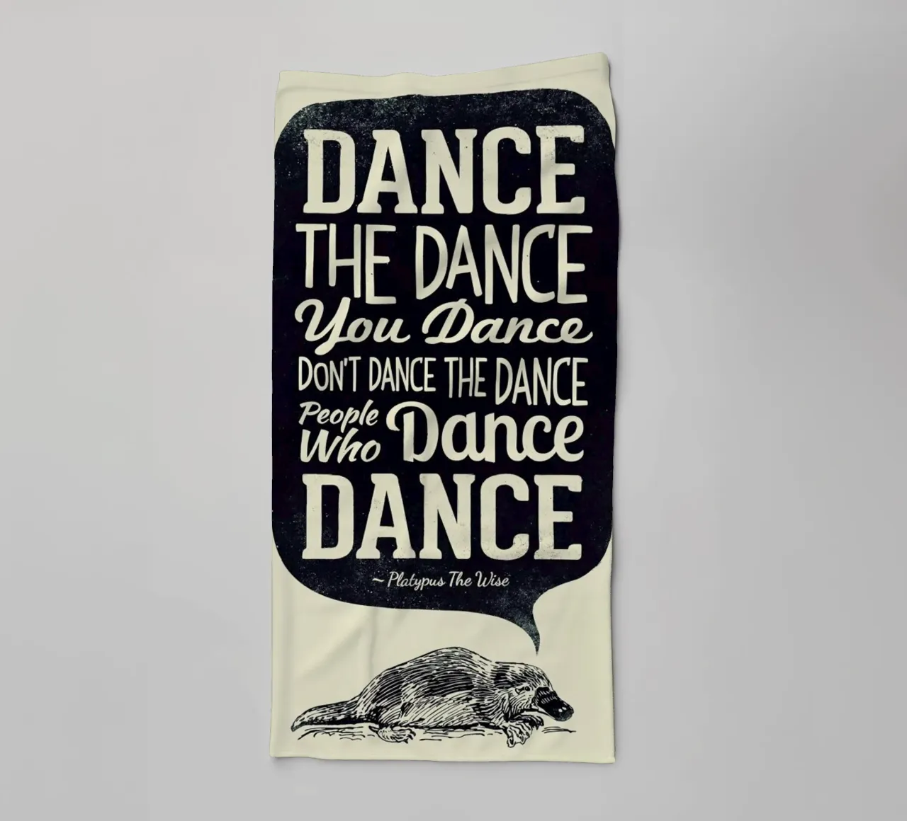 Platypus The Wise asciugamano da bagno da Victorsbeard