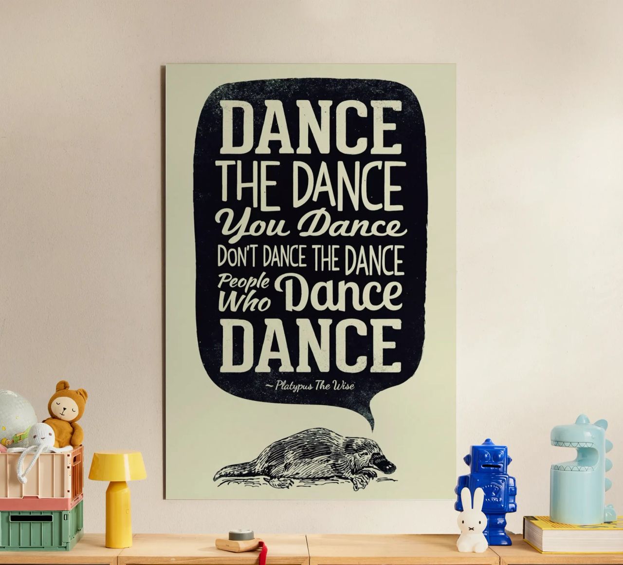 Platypus The Wise alluminio dibond da Victorsbeard