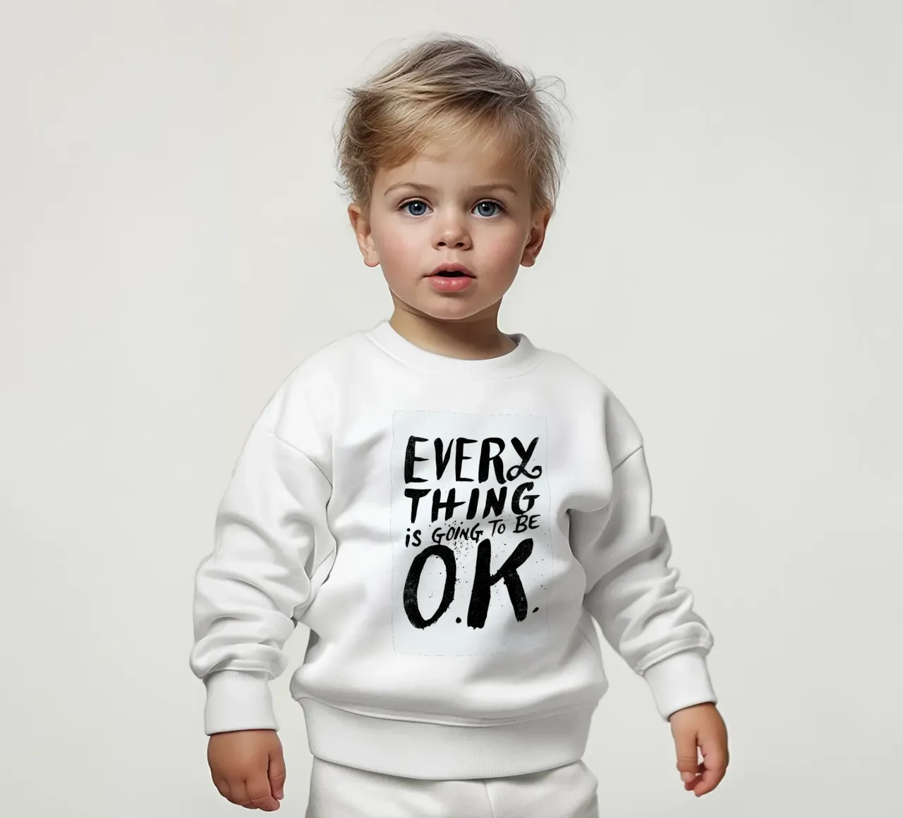 everything is going to be o.k. sudadera de bebé de Matthew Taylor Wilson
