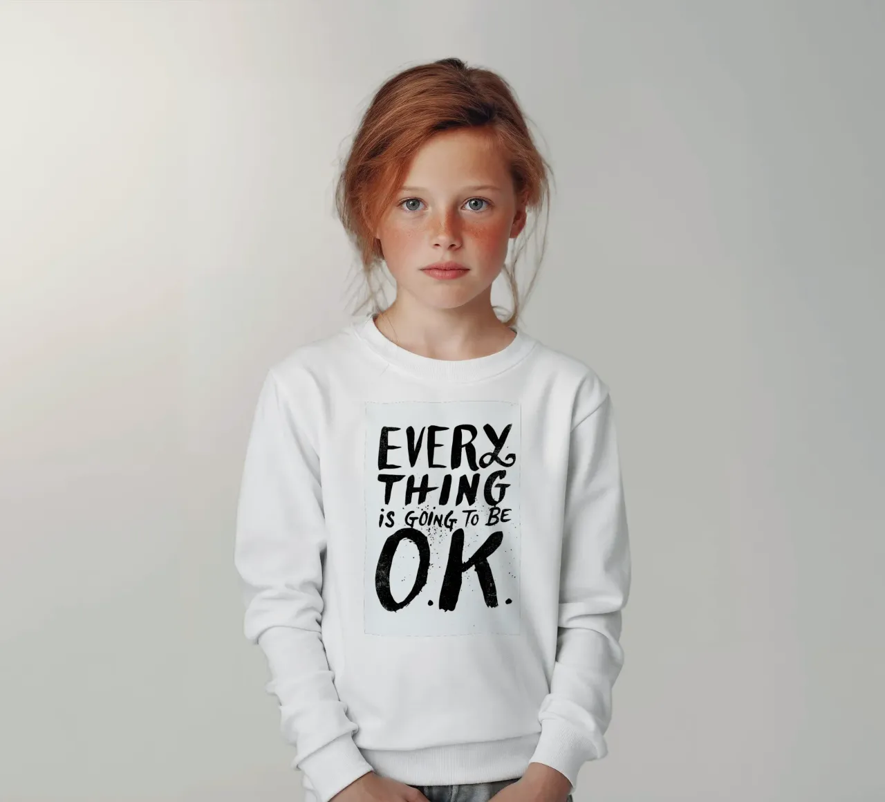 everything is going to be o.k. felpa bambino da Matthew Taylor Wilson
