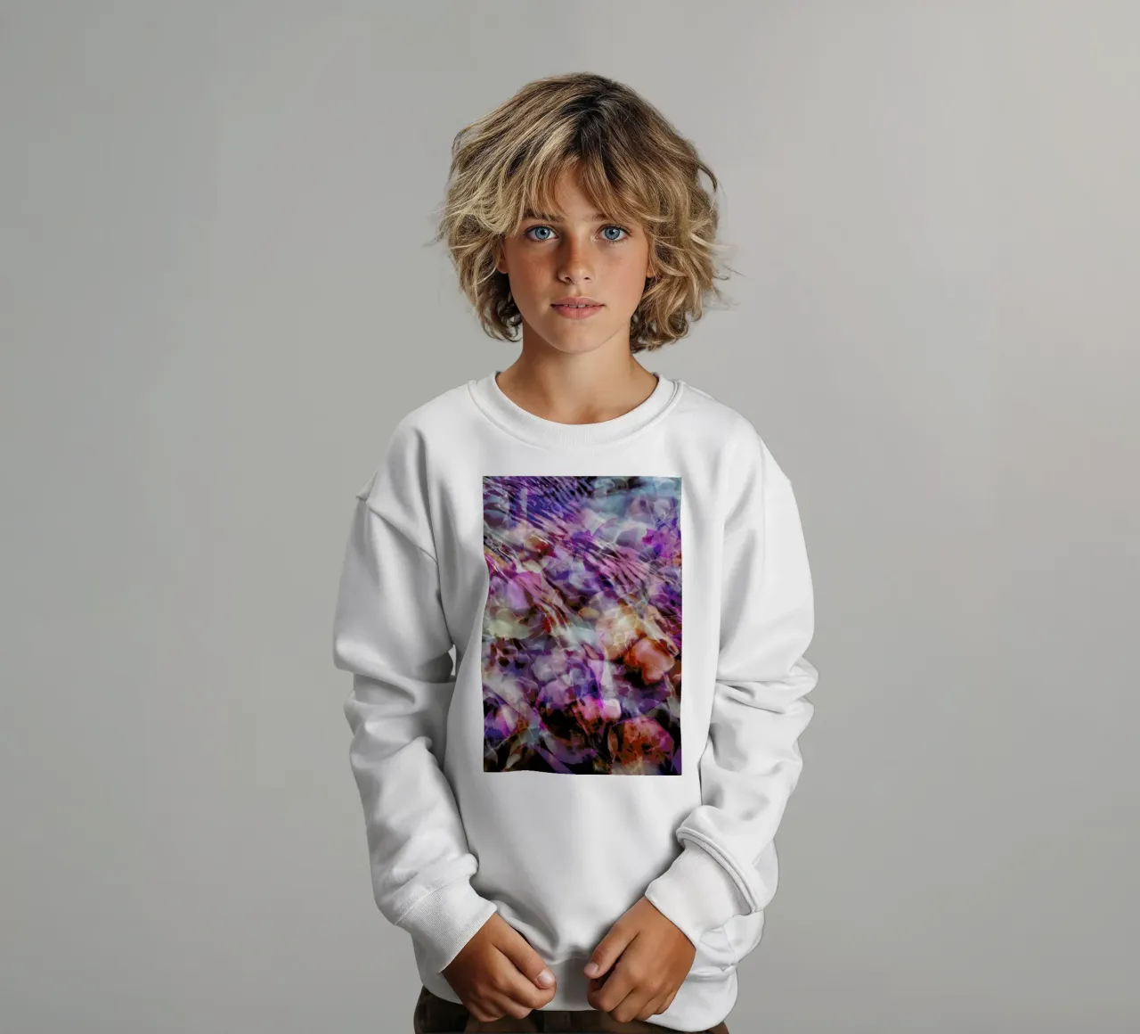 Purple Tide felpa bambino da Angelo Cerantola