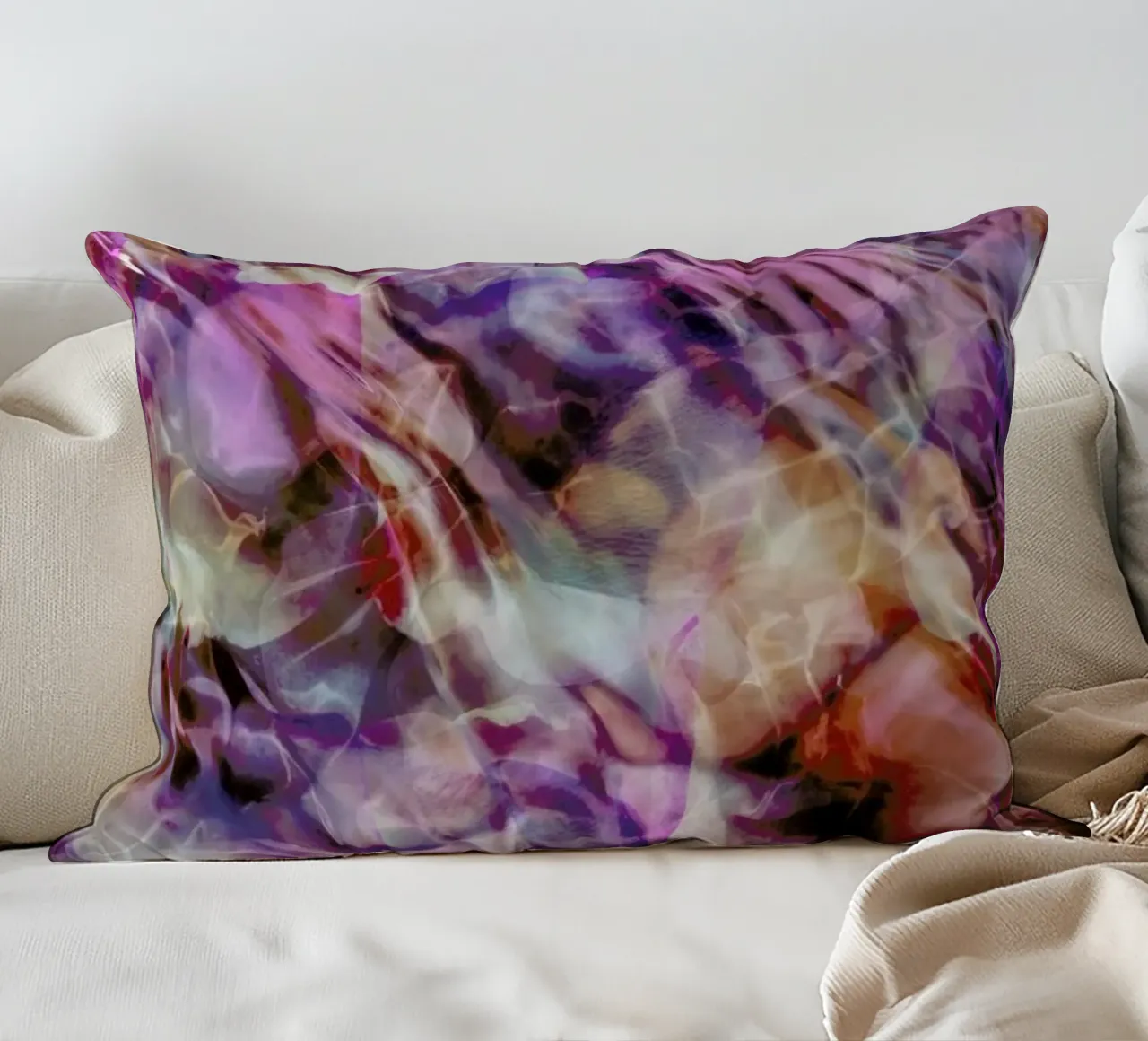 Purple Tide cuscino da Angelo Cerantola