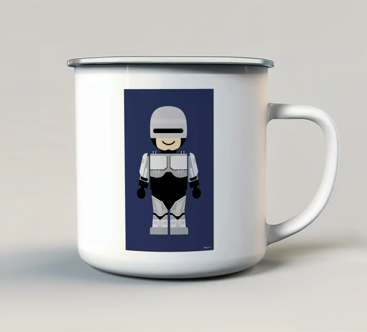 Robocop Toy tazza in smalto da Rafa Gomes