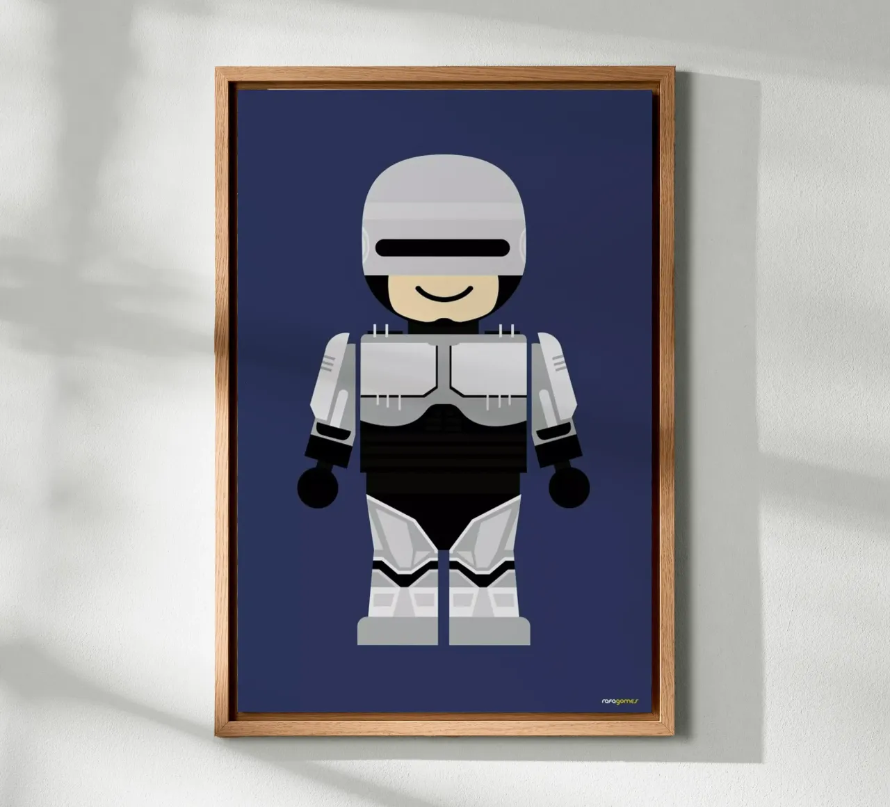 Robocop Toy tela con Cornice a cassetta da Rafa Gomes