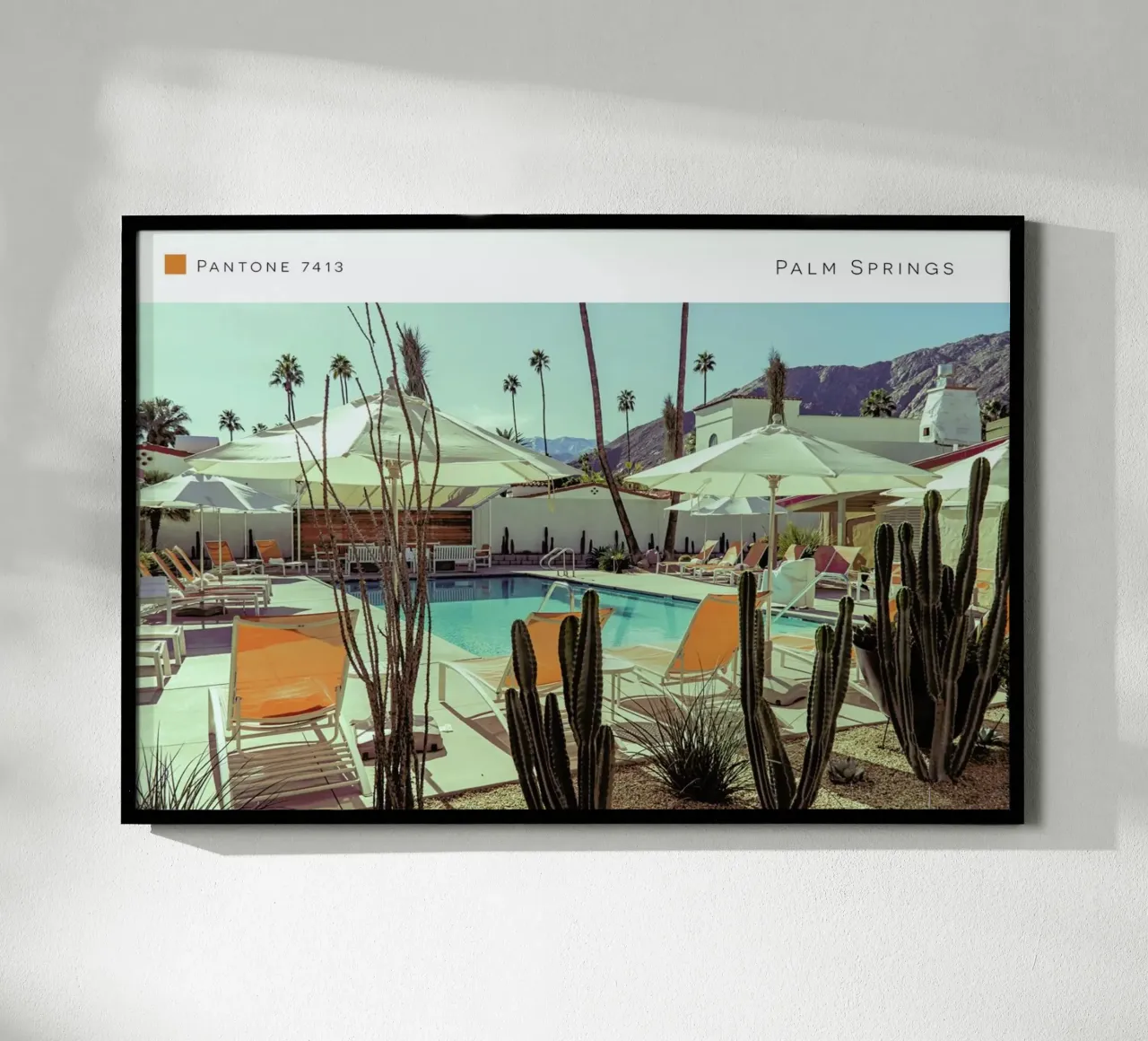 Palm Springs 7413 poster con telaio in plastica da In Full Color