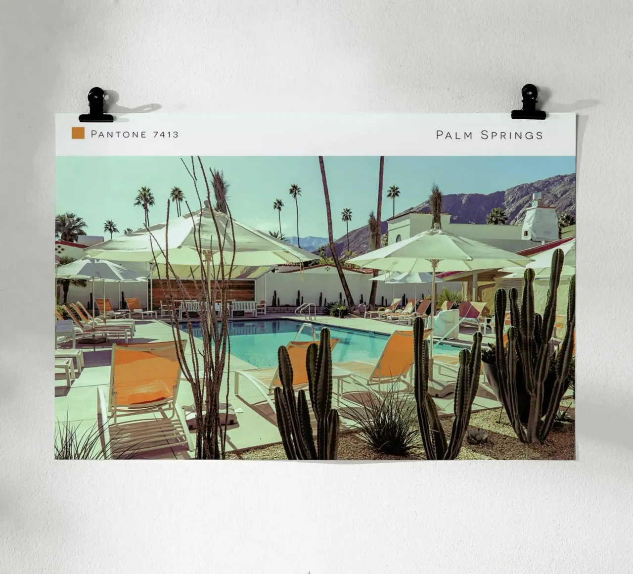 Palm Springs 7413 poster con telaio in plastica da In Full Color
