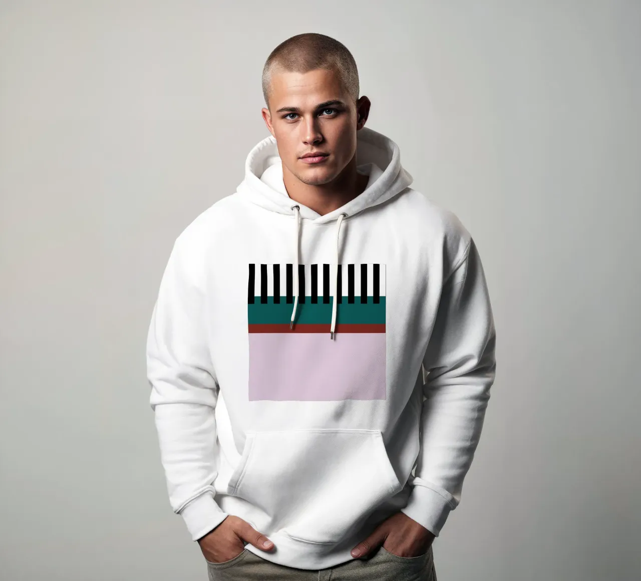 Colour Striped felpa con cappuccio da Studio ROSAGRAU