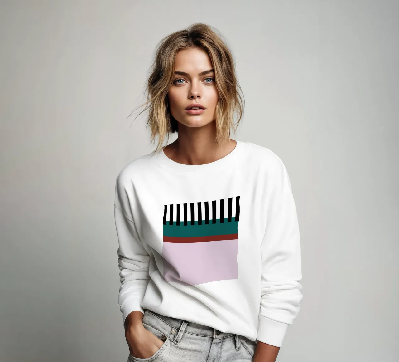 Colour Striped sweatshirt by Studio ROSAGRAU