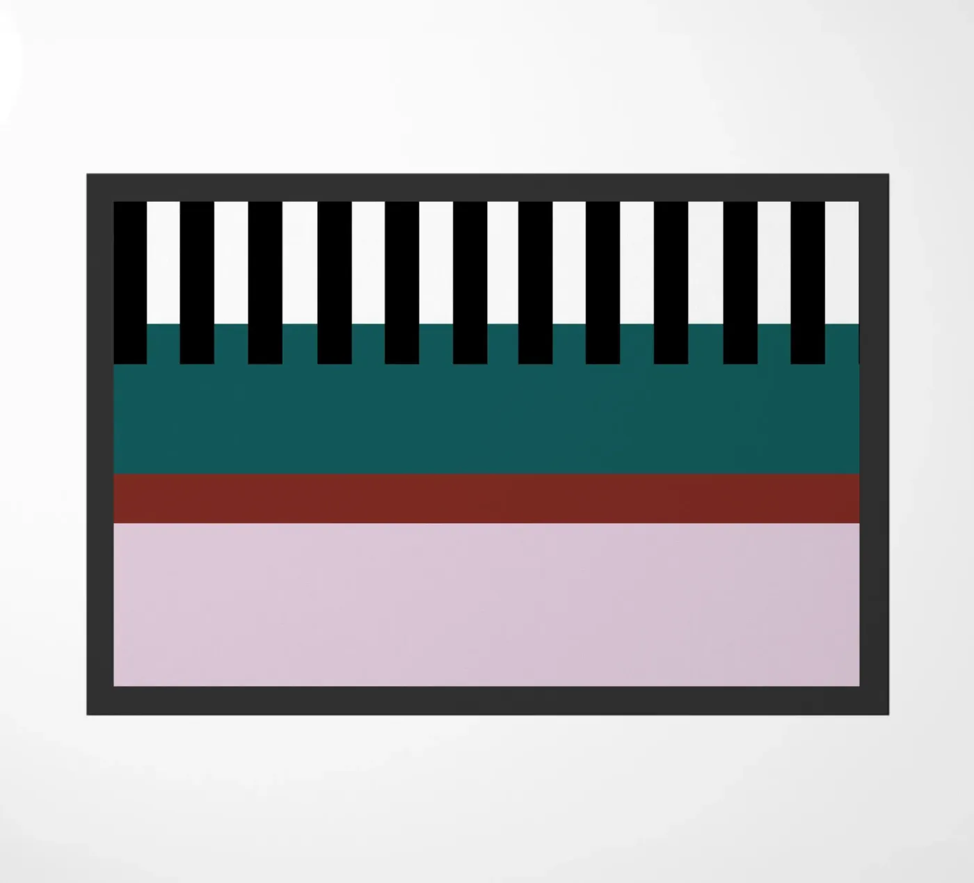 Colour Striped doormat by Studio ROSAGRAU