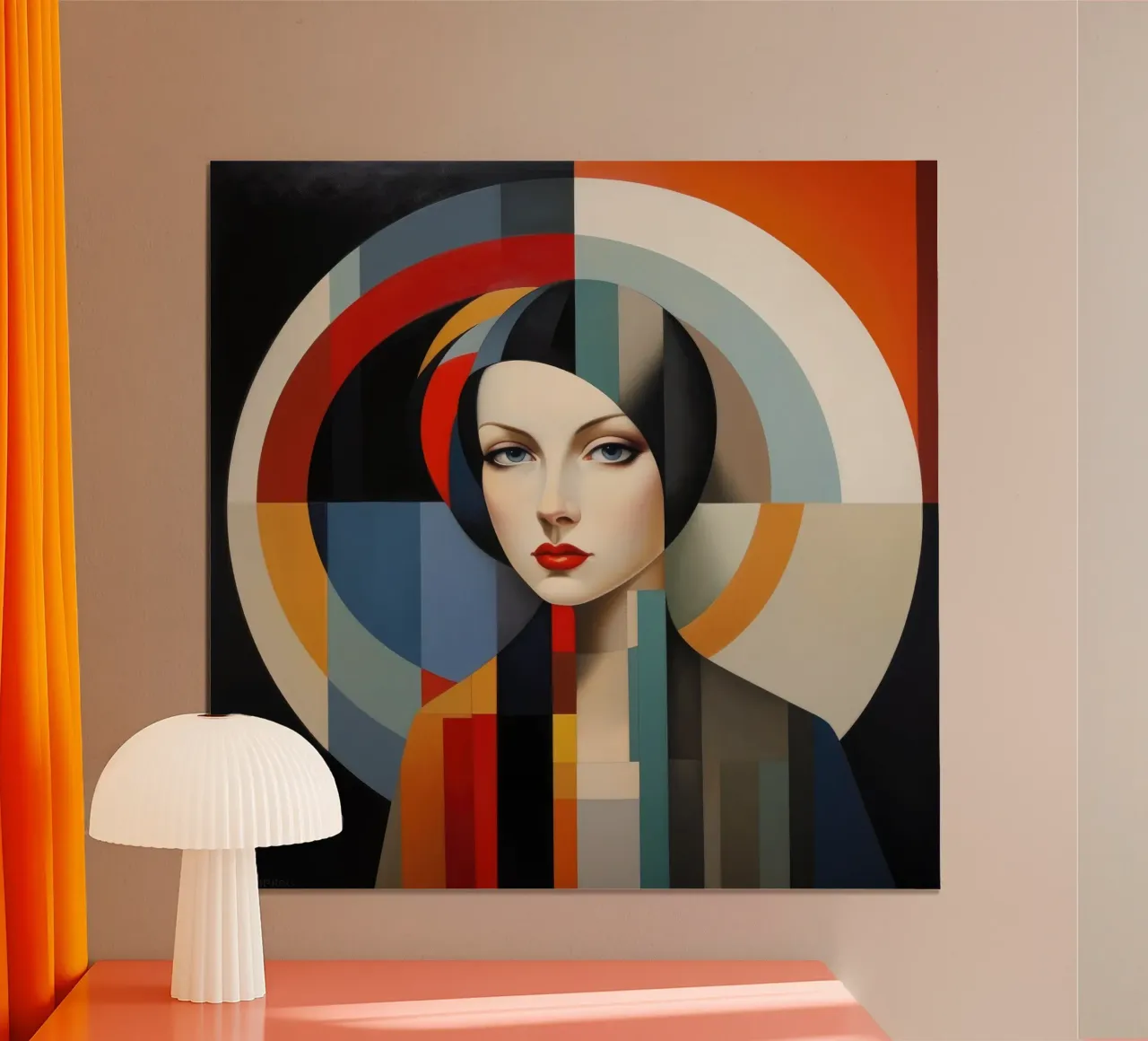 Donna turca Bauhaus poster da Artful Muse