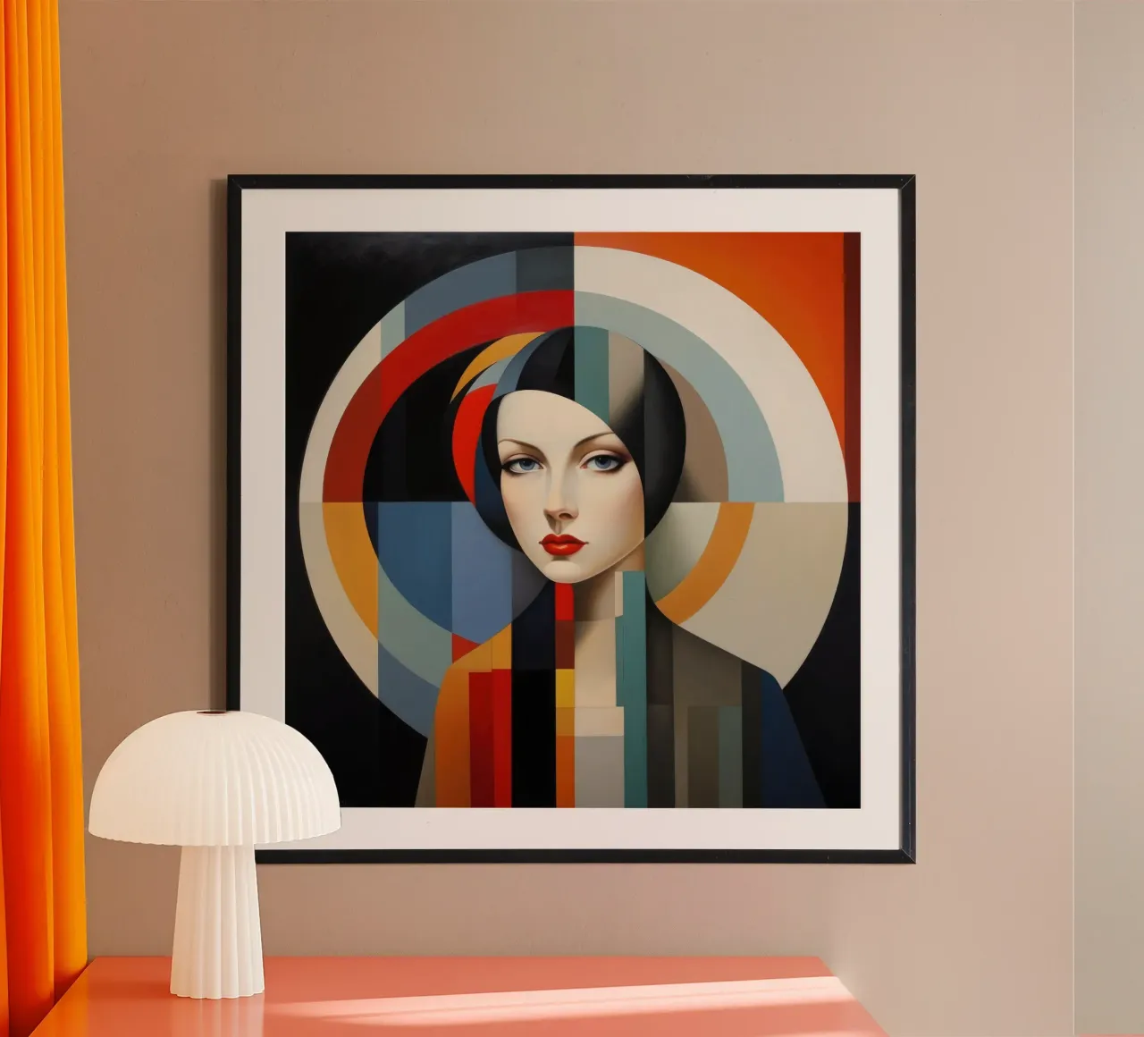 Donna turca Bauhaus poster da Artful Muse