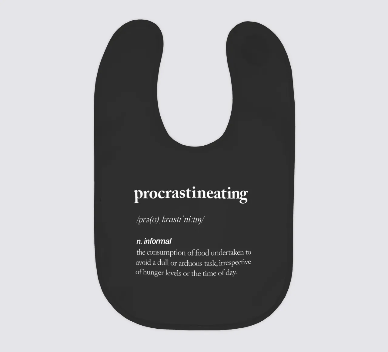 Procrastineating Babylätzchen von THE MOTIVATED TYPE