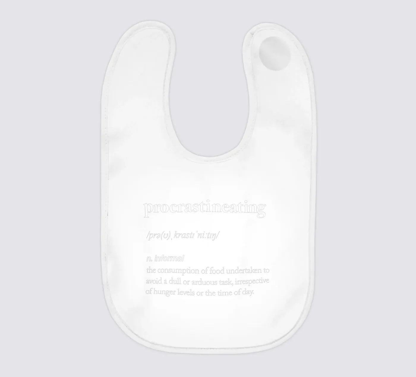 Procrastineating Babylätzchen von THE MOTIVATED TYPE