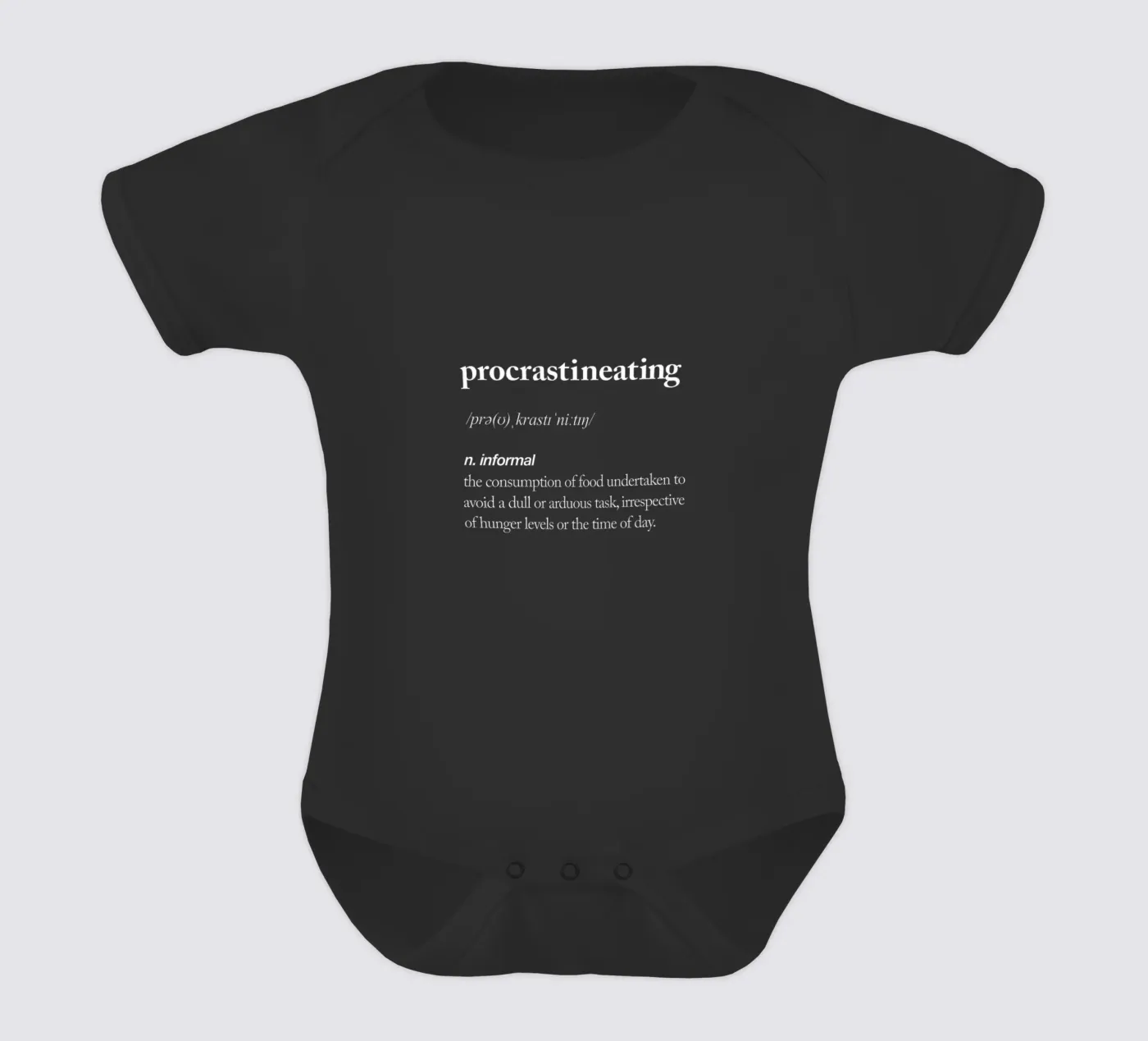 Procrastineating body bébé de THE MOTIVATED TYPE
