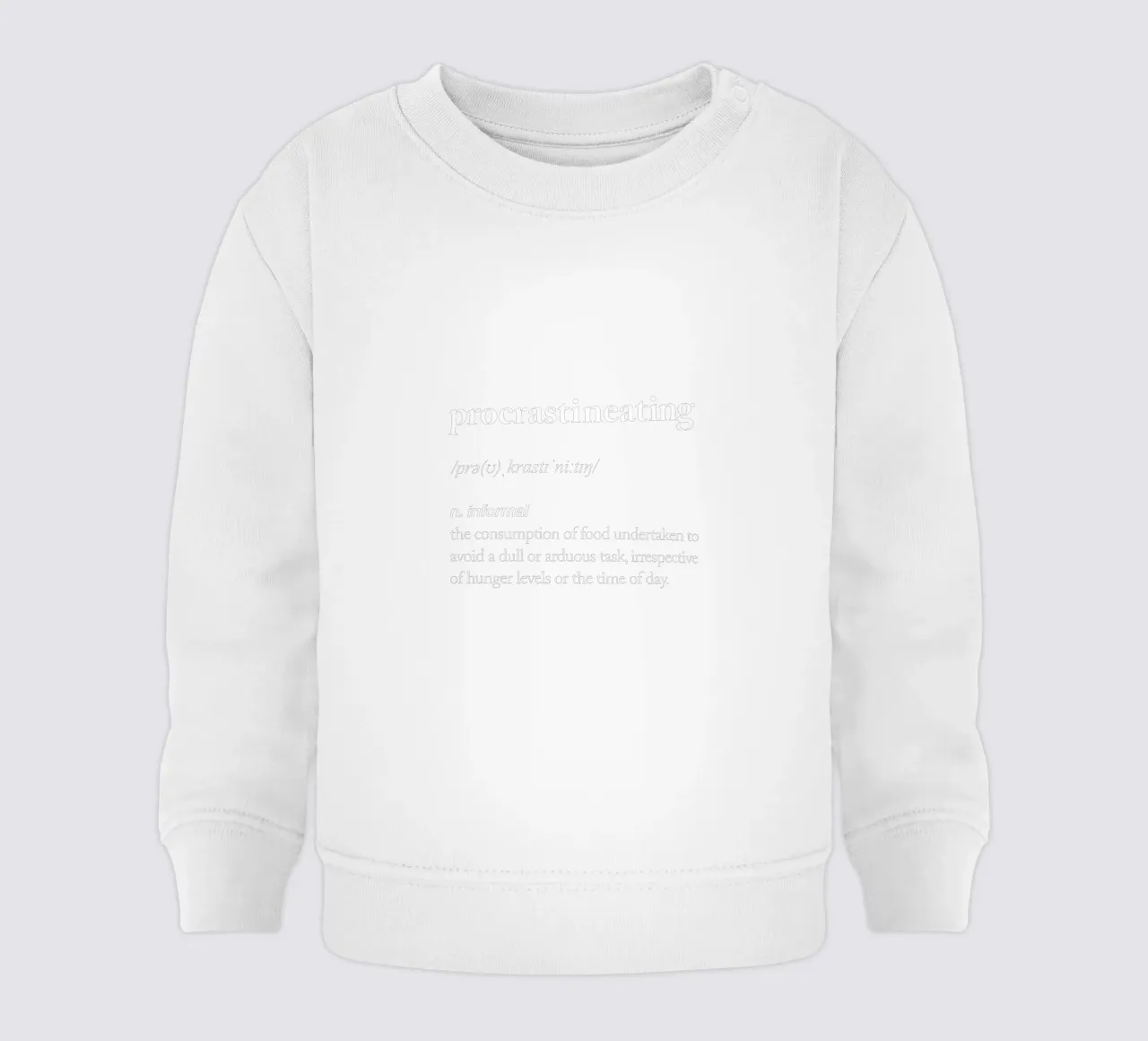 Procrastineating felpa neonato da THE MOTIVATED TYPE