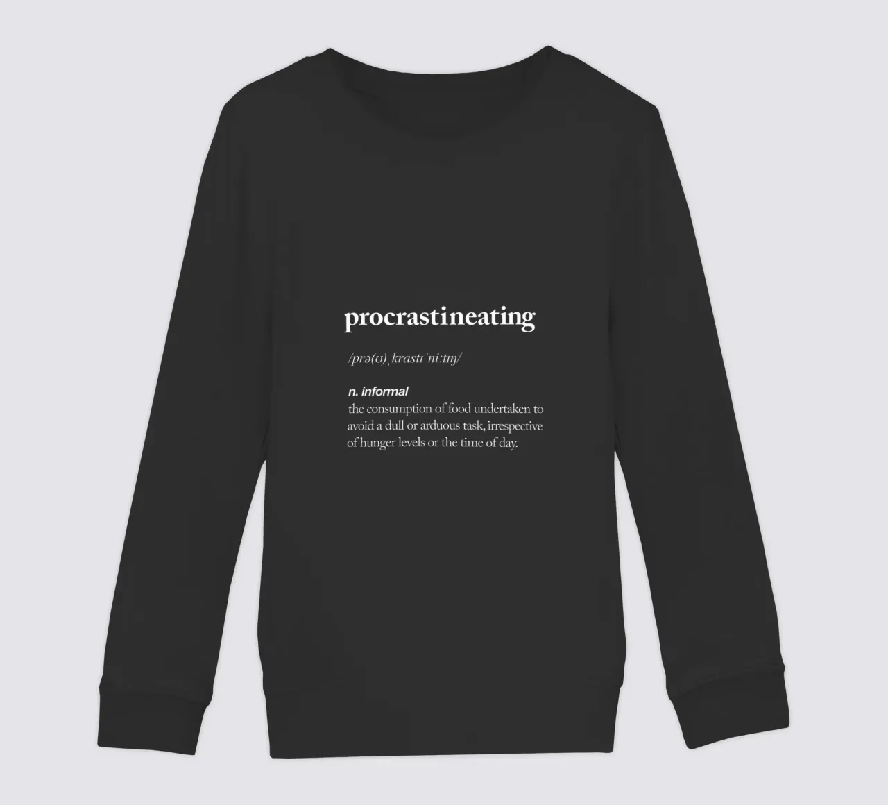 Procrastineating felpa bambino da THE MOTIVATED TYPE