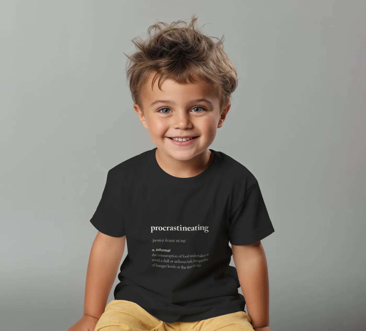 Procrastineating kinder t-shirt van THE MOTIVATED TYPE